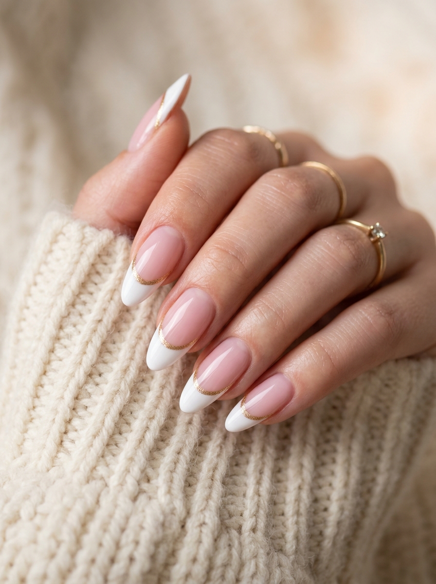 Classic French nail design